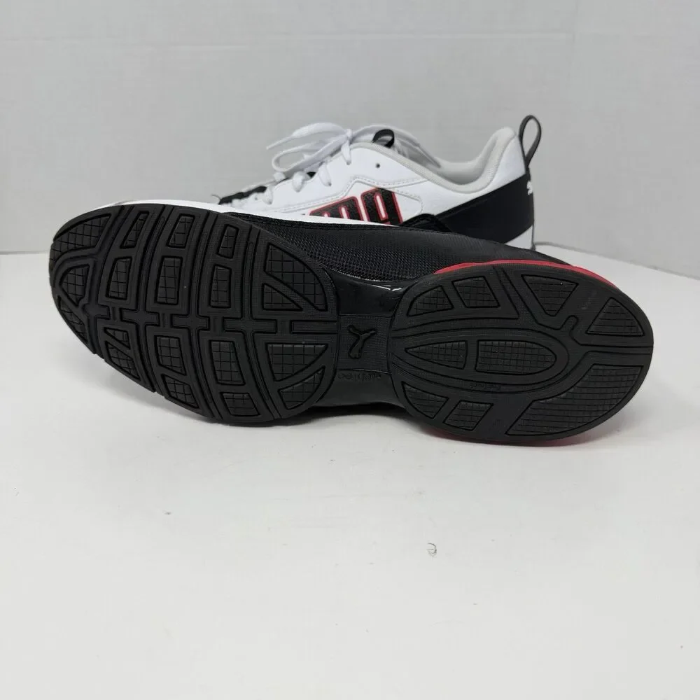 Puma Shoes Mens Sz 9.5 White Black Red SoftFoam+ ArchTec Sneakers 309941-04 1D4